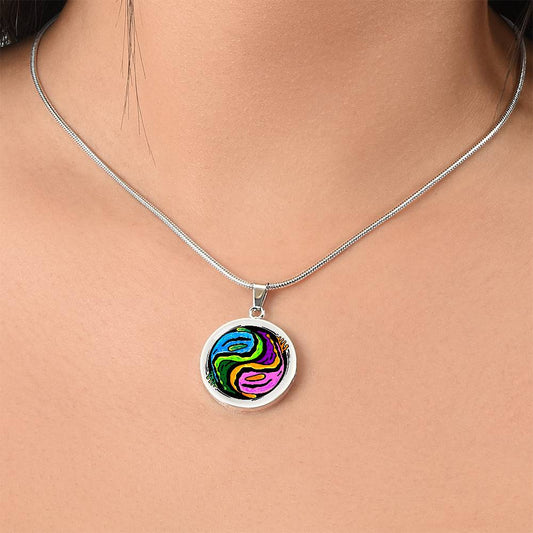 Nudibranch Necklace | Nudi Yin Yang Pendant | Nudibranch Lover Gift