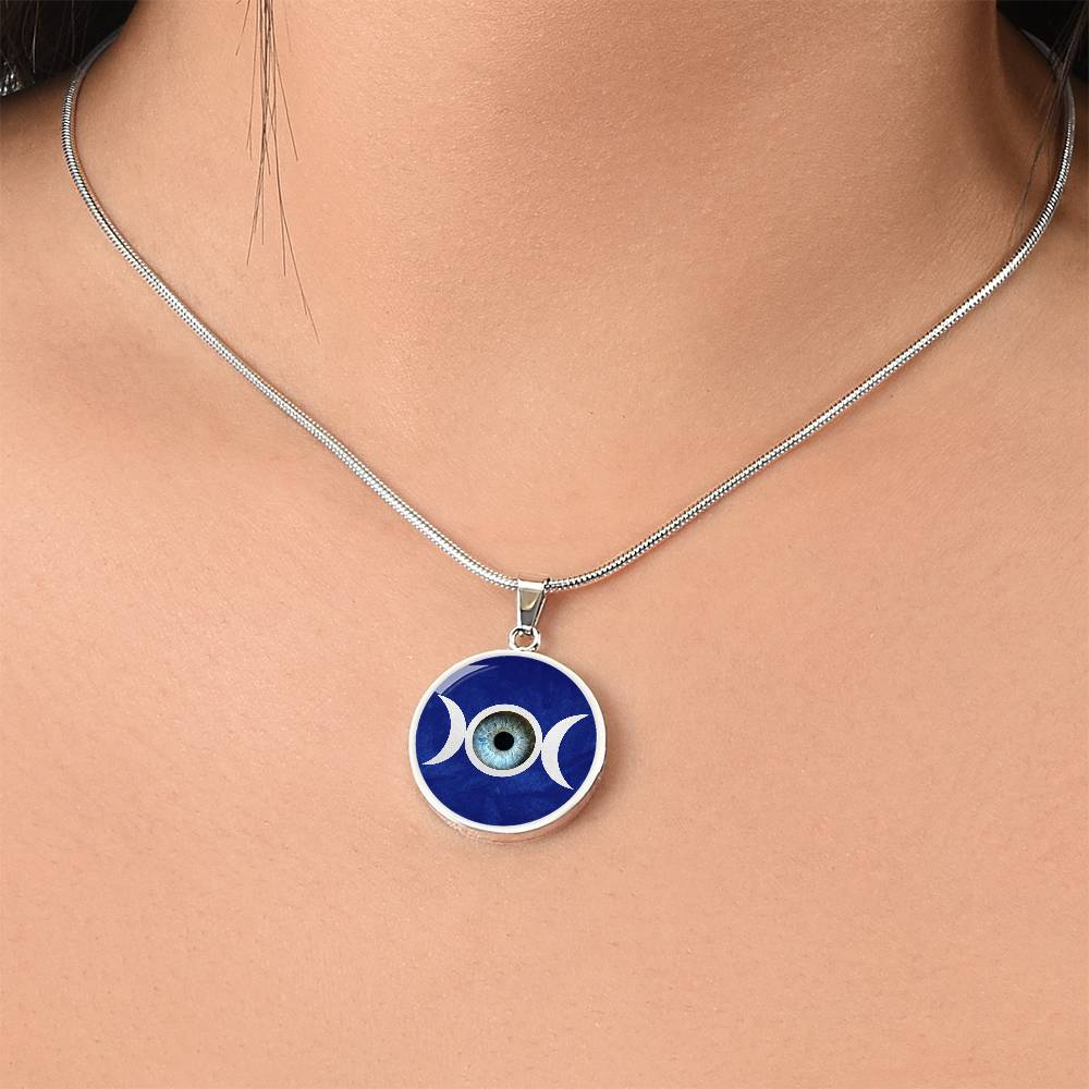 Triple Moon Eye Pendant