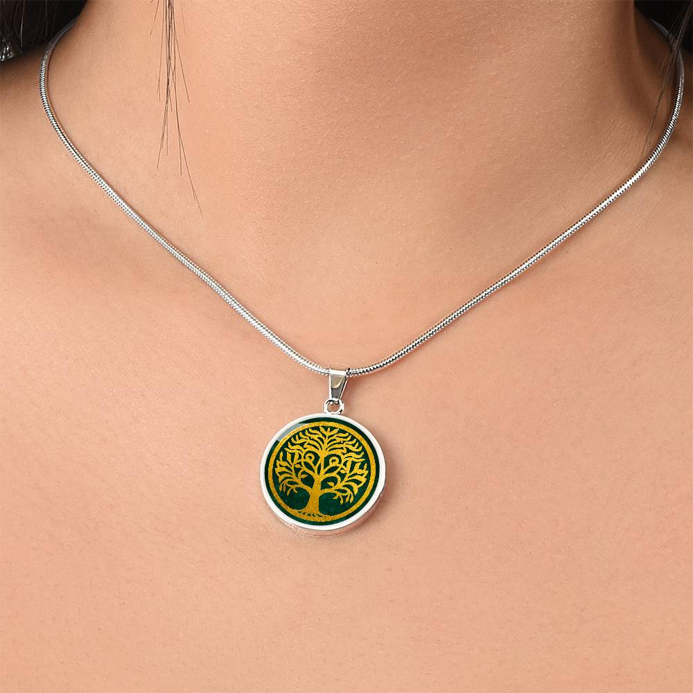 Celtic Tree of Life Pendant  | Family Tree Pendant | Men Yggdrasil Pendant | Norse Mythology World Tree