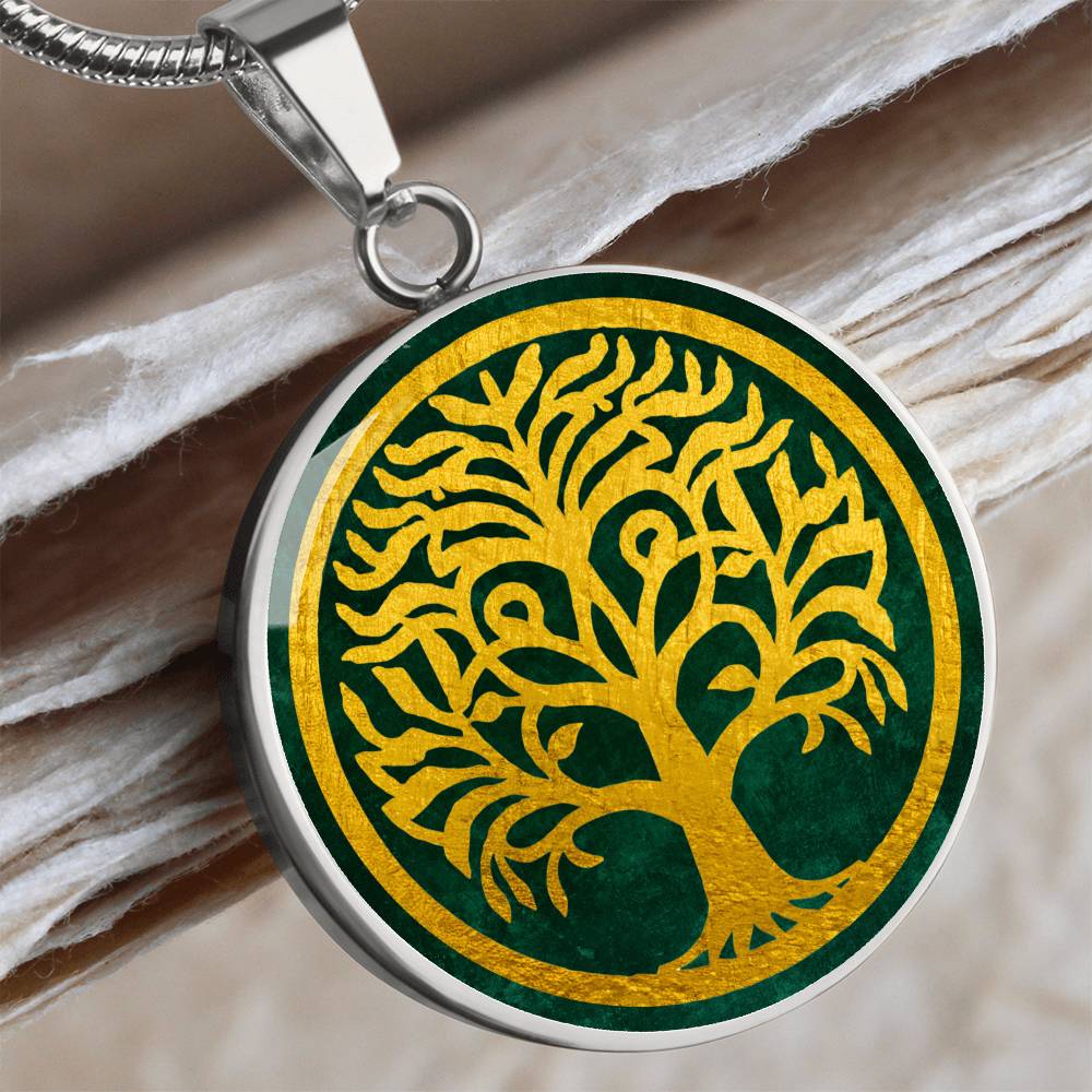 Celtic Tree of Life Pendant  | Family Tree Pendant | Men Yggdrasil Pendant | Norse Mythology World Tree