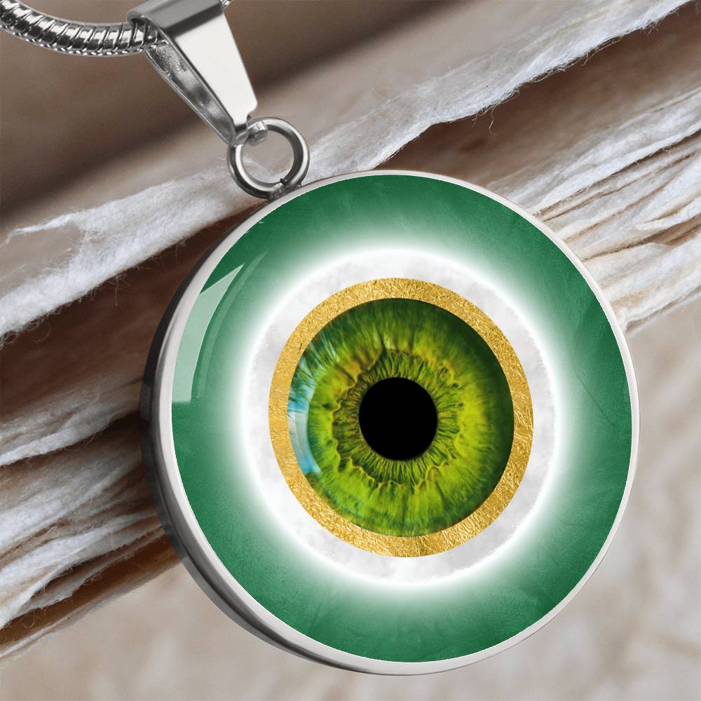 Green Evil Eye Pendant