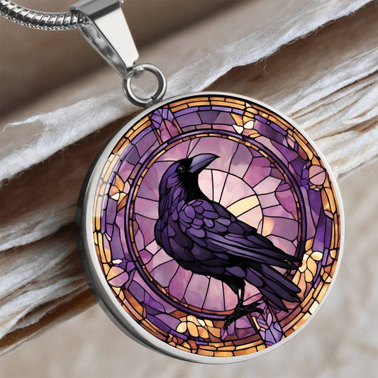 Raven Pendant | Black Bird Jewelry  | Crow Necklace | Spooky Symbolic Gift | Gifts for Her | Goth Necklace