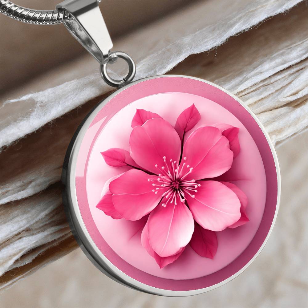 Sakura Cherry Blossom Pendant | Pink Sakura Cherry Blossom | Spring  Necklace | Sakura Flower Japanese Necklace | Gifts for Her