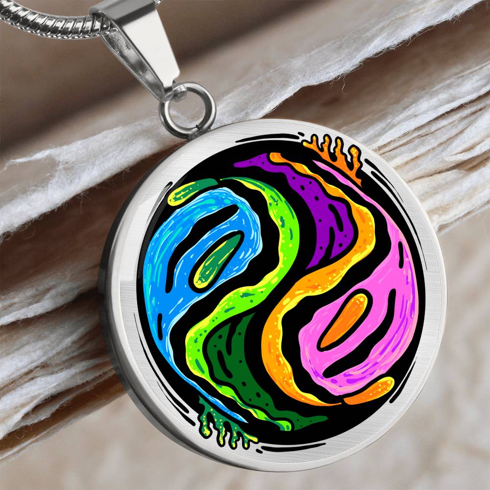 Nudibranch Necklace | Nudi Yin Yang Pendant | Nudibranch Lover Gift