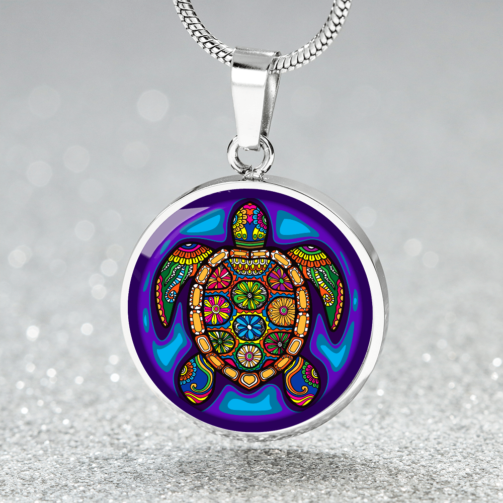 Tribal Sea Turtle Pendant