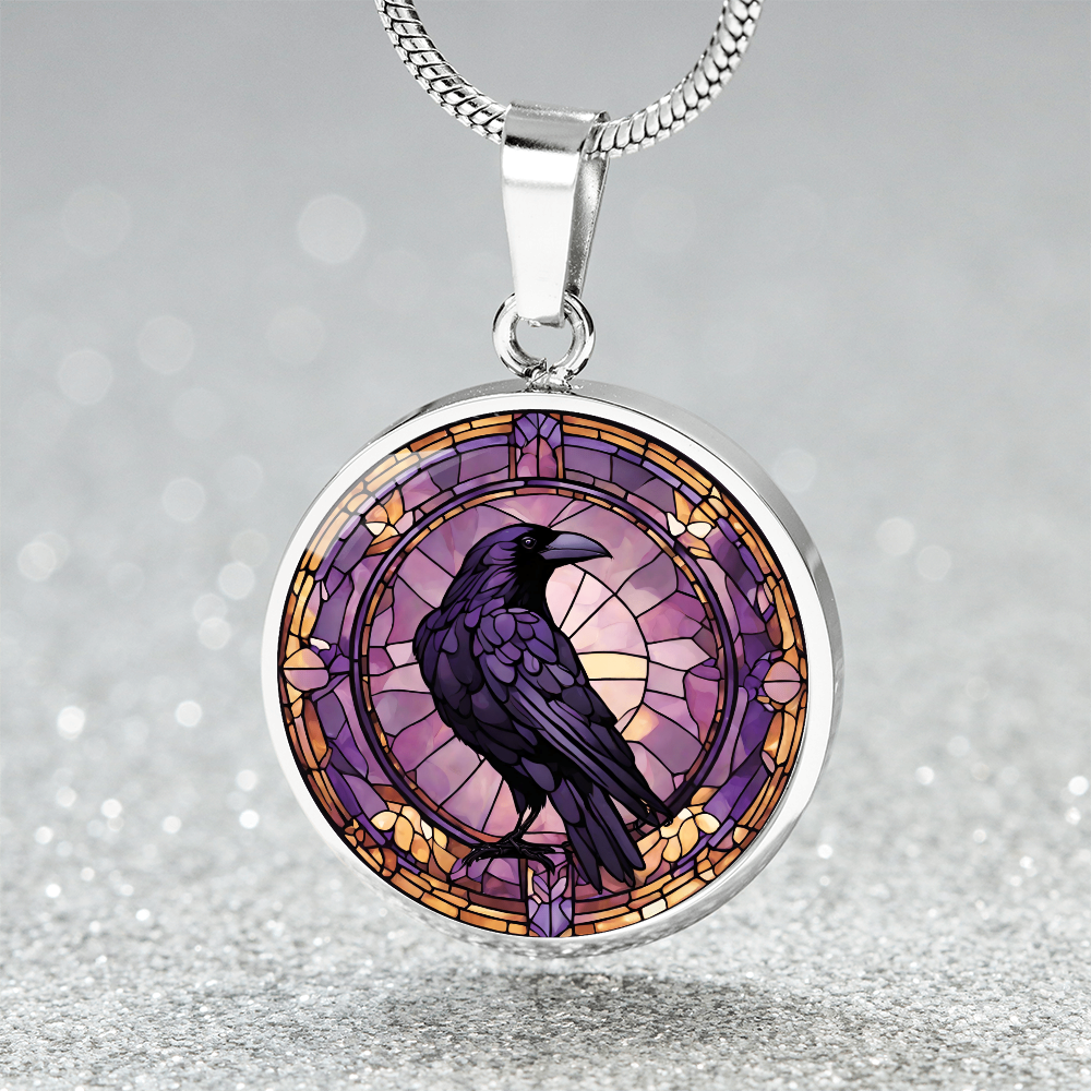 Raven Pendant | Black Bird Jewelry  | Crow Necklace | Spooky Symbolic Gift | Gifts for Her | Goth Necklace