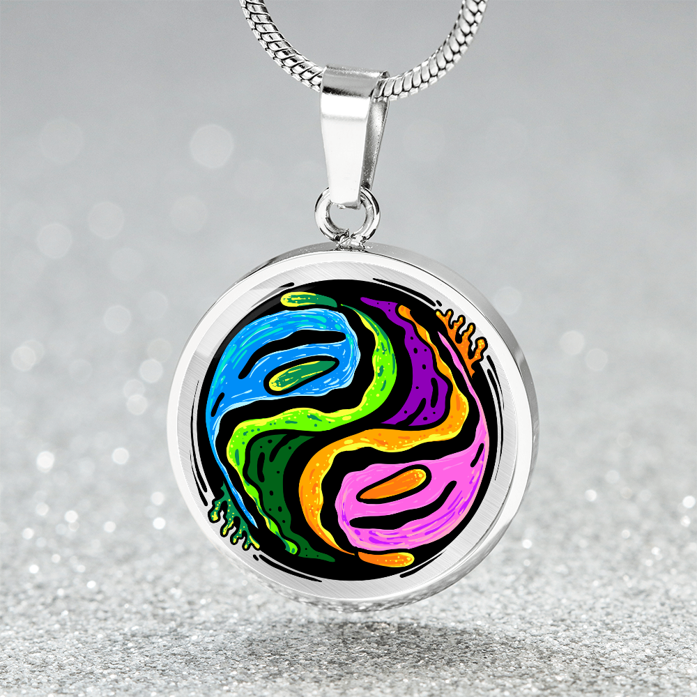 Nudibranch Necklace | Nudi Yin Yang Pendant | Nudibranch Lover Gift