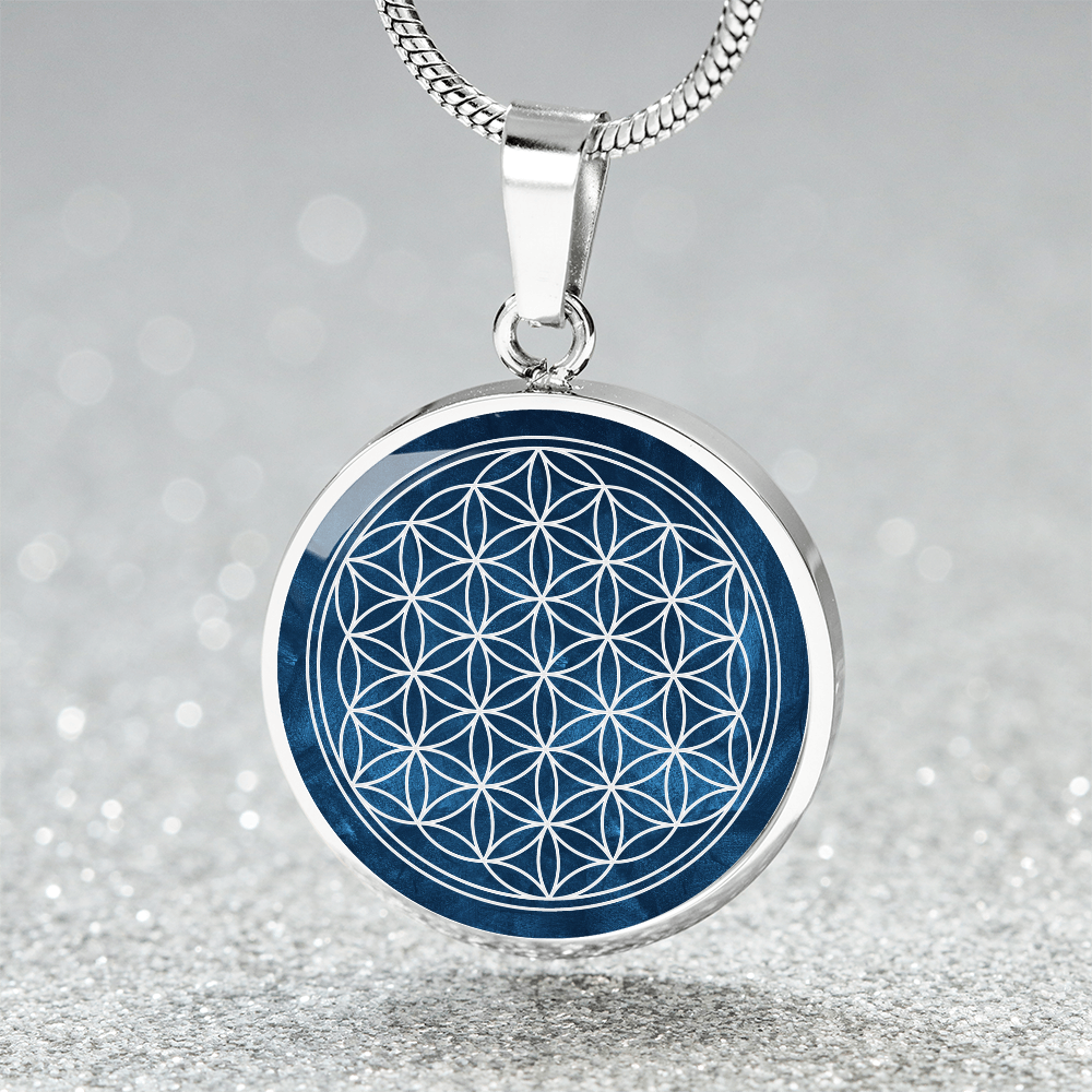 Flower of Life Art Pendant | Sacred Geometry Jewelry