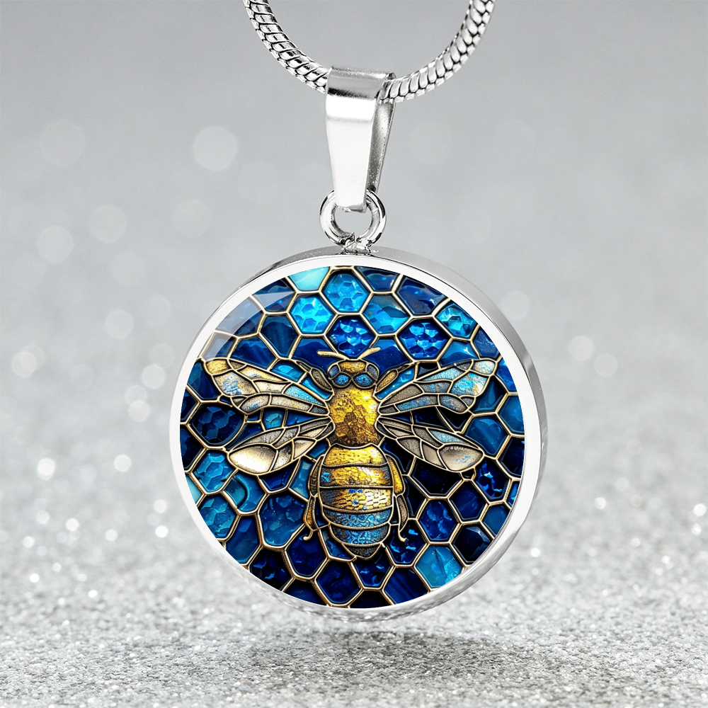 Bee Charm, Faux Stained Glass Bee Pendant, HoneyBee Charm,  Bee Lover Gift