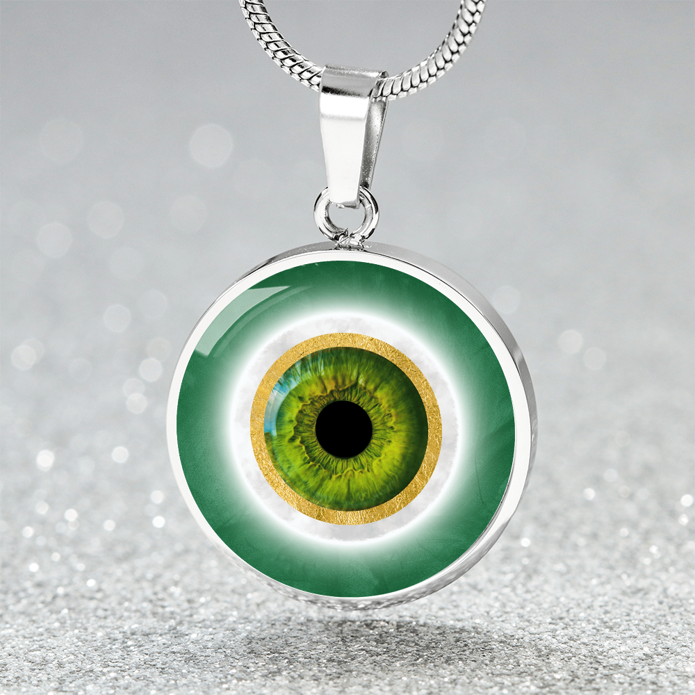 Green Evil Eye Pendant