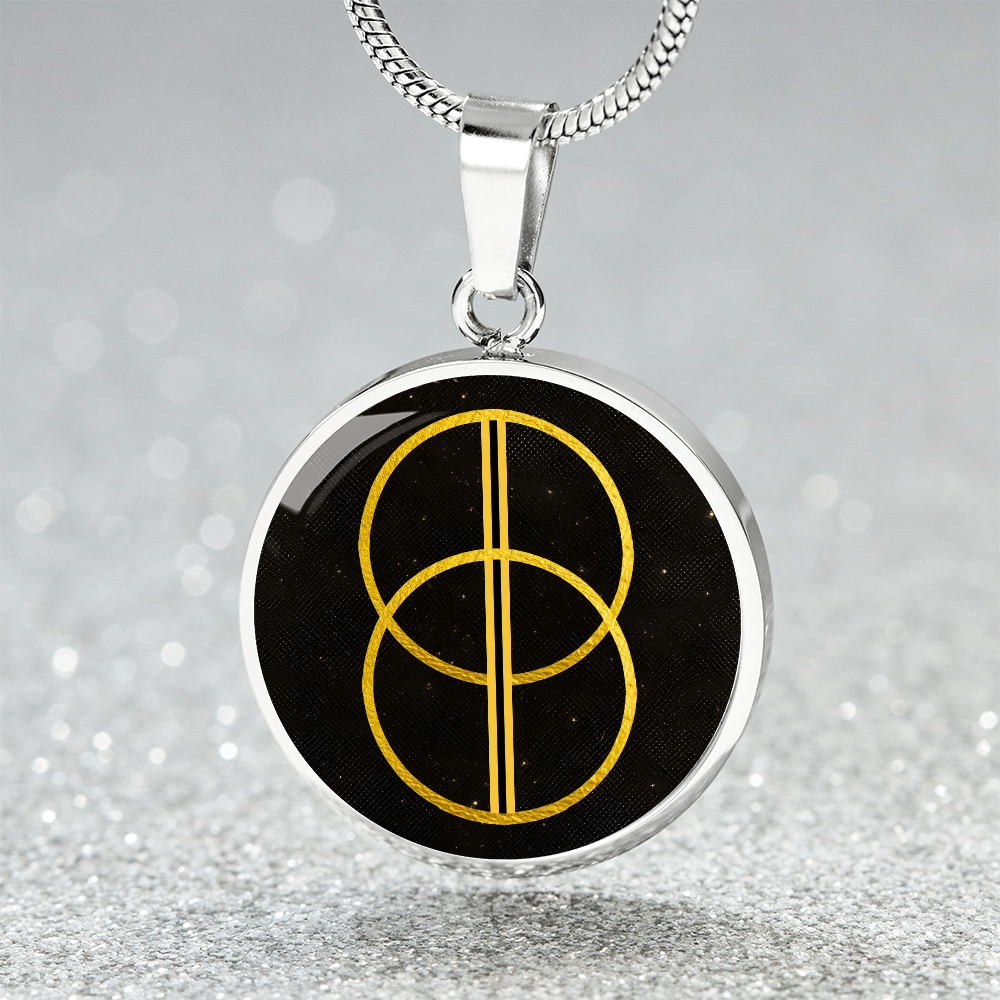 Vesica Piscis Flower of Life Necklace | Sacred Geometry Necklace | Chalice Well Necklace Pendant | Avalon Spiritual Jewelry