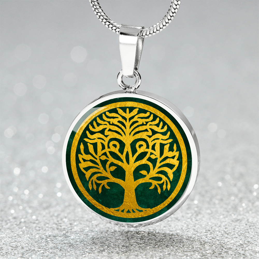 Celtic Tree of Life Pendant  | Family Tree Pendant | Men Yggdrasil Pendant | Norse Mythology World Tree