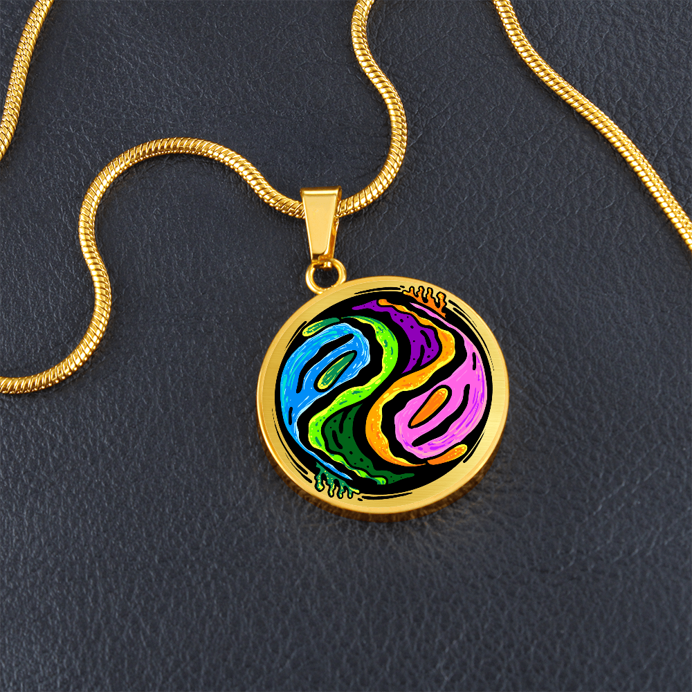 Nudibranch Necklace | Nudi Yin Yang Pendant | Nudibranch Lover Gift
