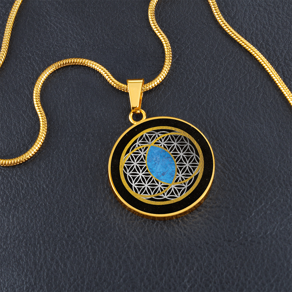 Vesica Piscis & Flower of Life Necklace | Sacred Geometry Necklace
