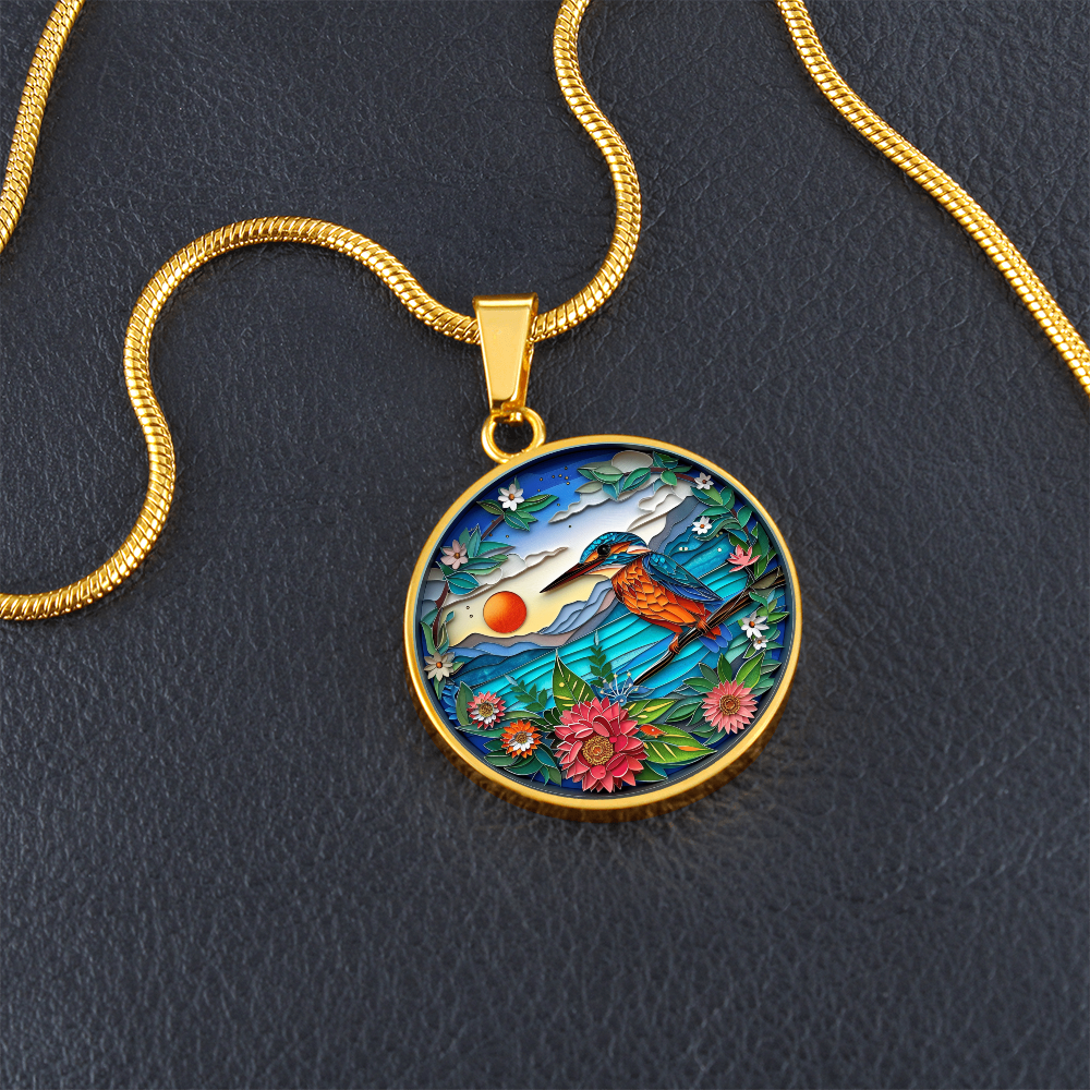 Kingfisher 3D Effect Necklace