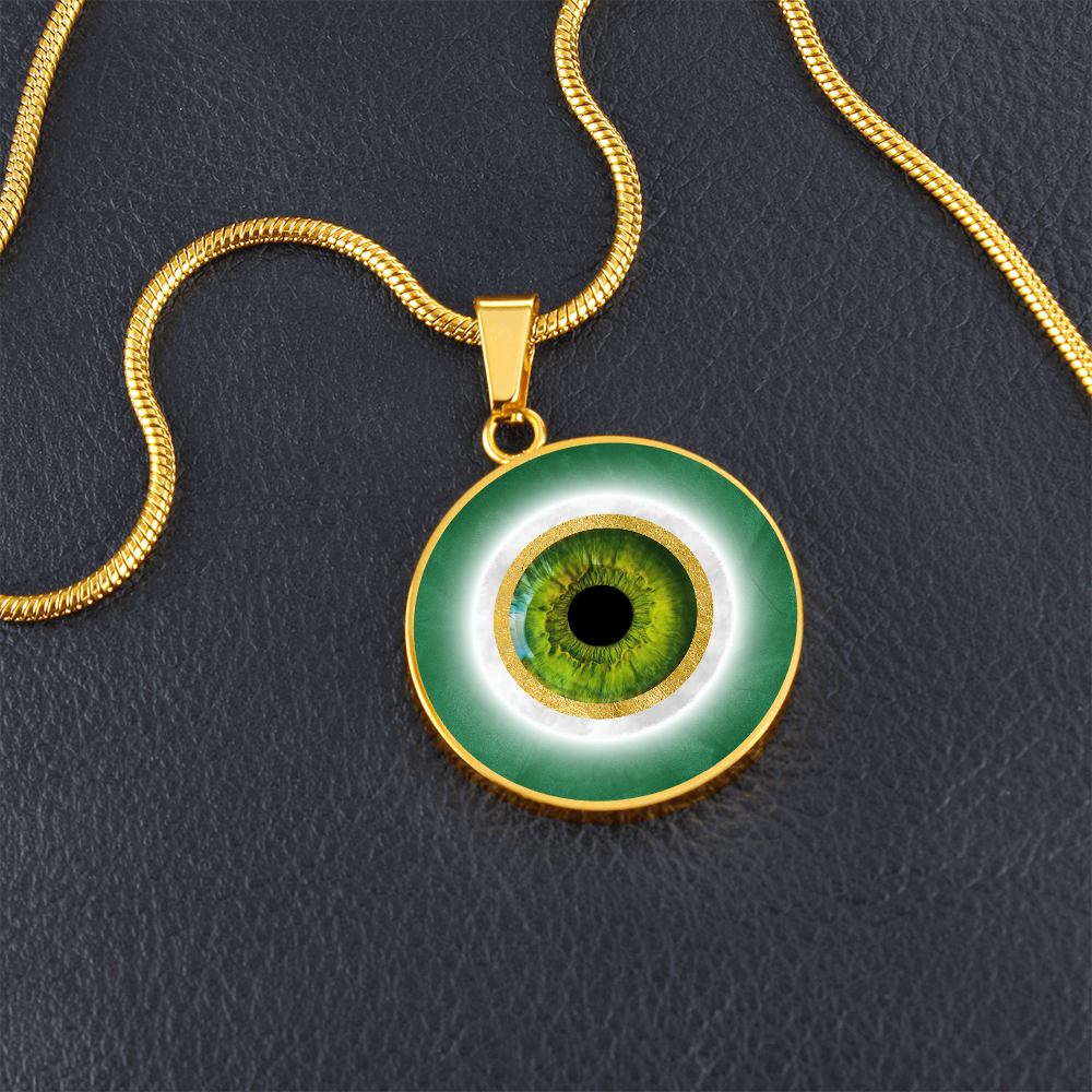 Green Evil Eye Pendant
