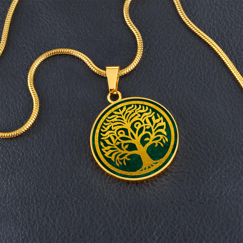 Celtic Tree of Life Pendant  | Family Tree Pendant | Men Yggdrasil Pendant | Norse Mythology World Tree