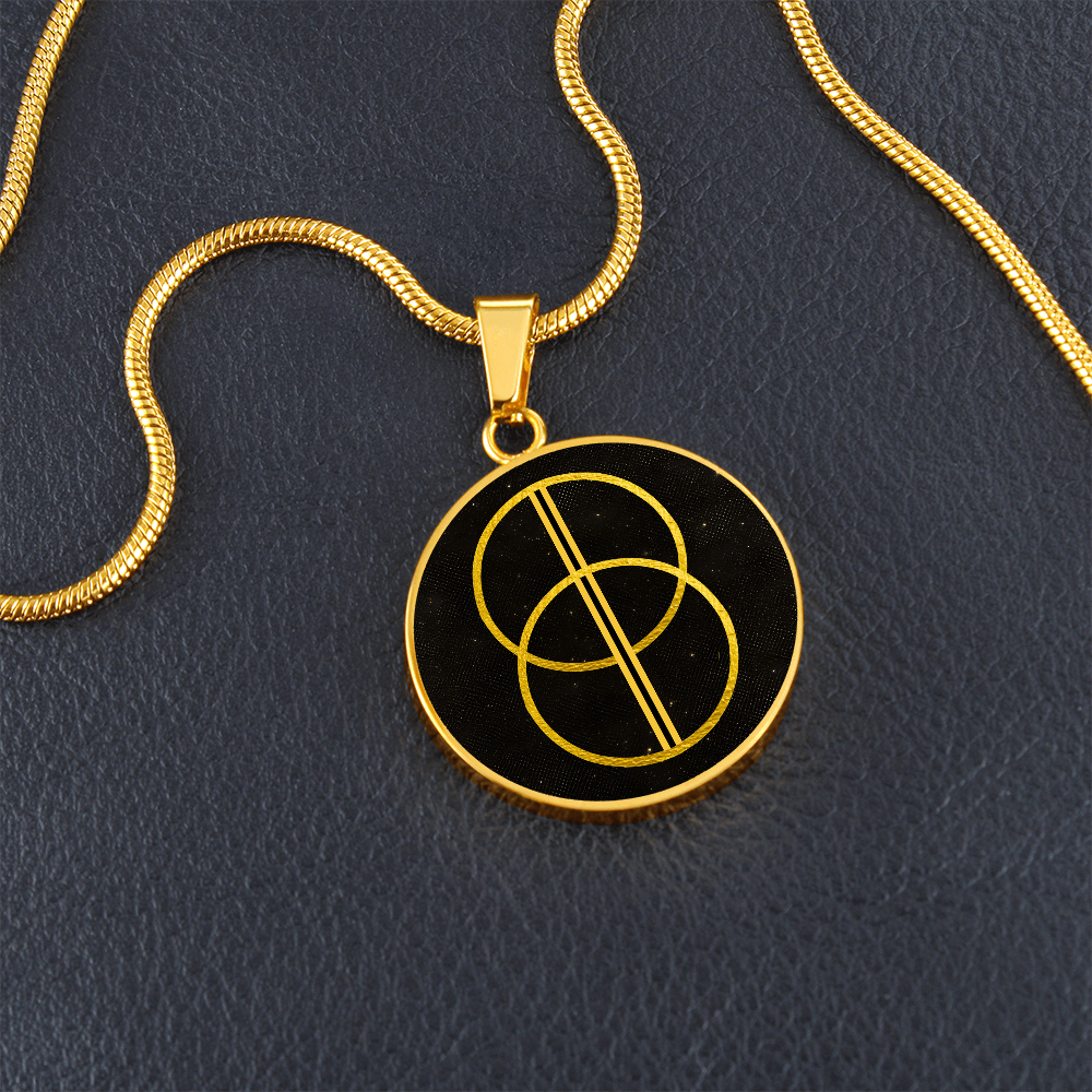 Vesica Piscis Flower of Life Necklace | Sacred Geometry Necklace | Chalice Well Necklace Pendant | Avalon Spiritual Jewelry