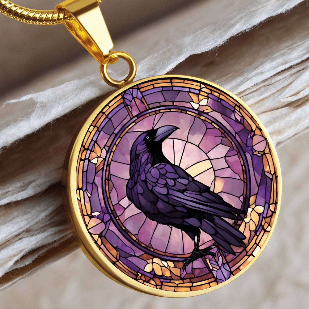 Raven Pendant | Black Bird Jewelry  | Crow Necklace | Spooky Symbolic Gift | Gifts for Her | Goth Necklace