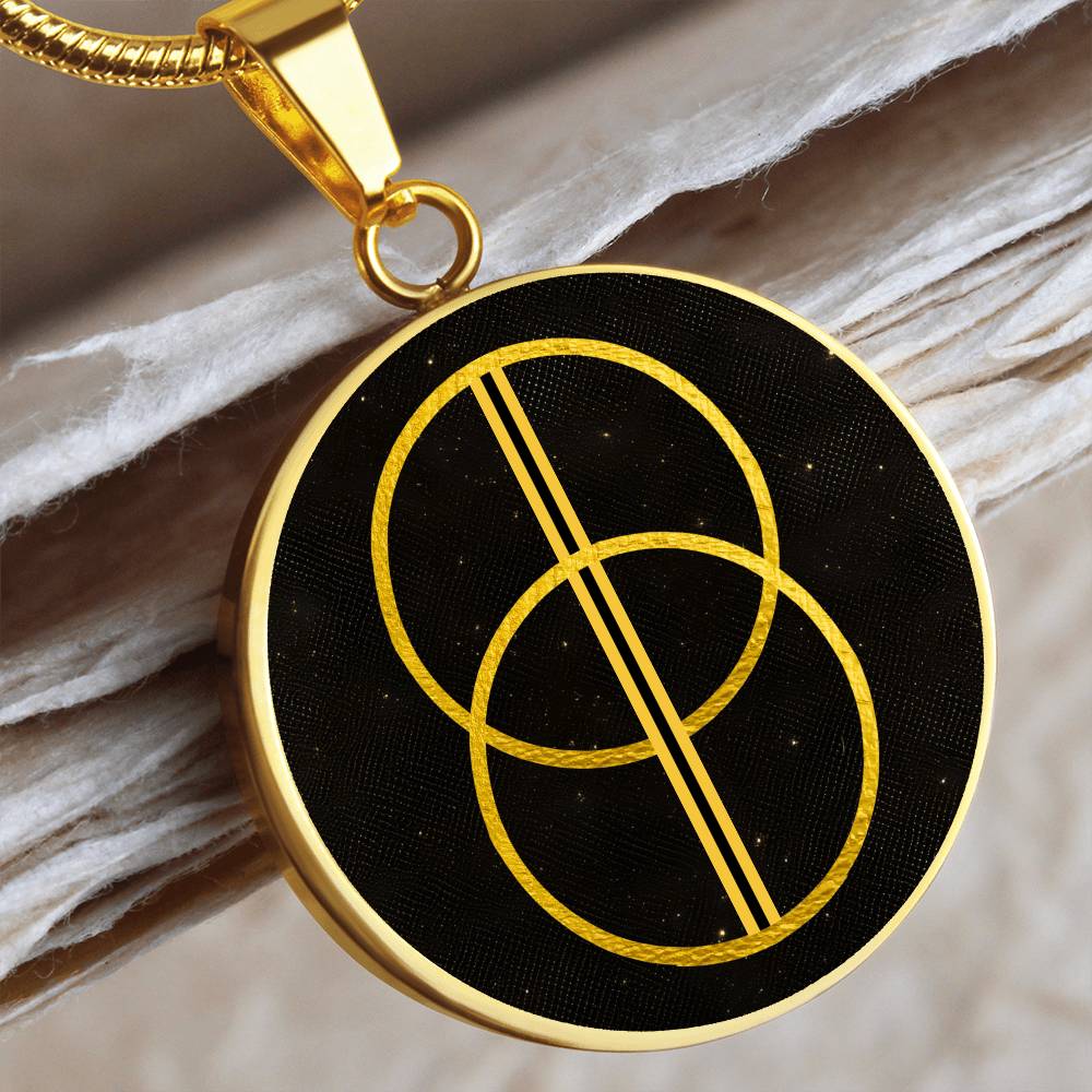 Vesica Piscis Flower of Life Necklace | Sacred Geometry Necklace | Chalice Well Necklace Pendant | Avalon Spiritual Jewelry