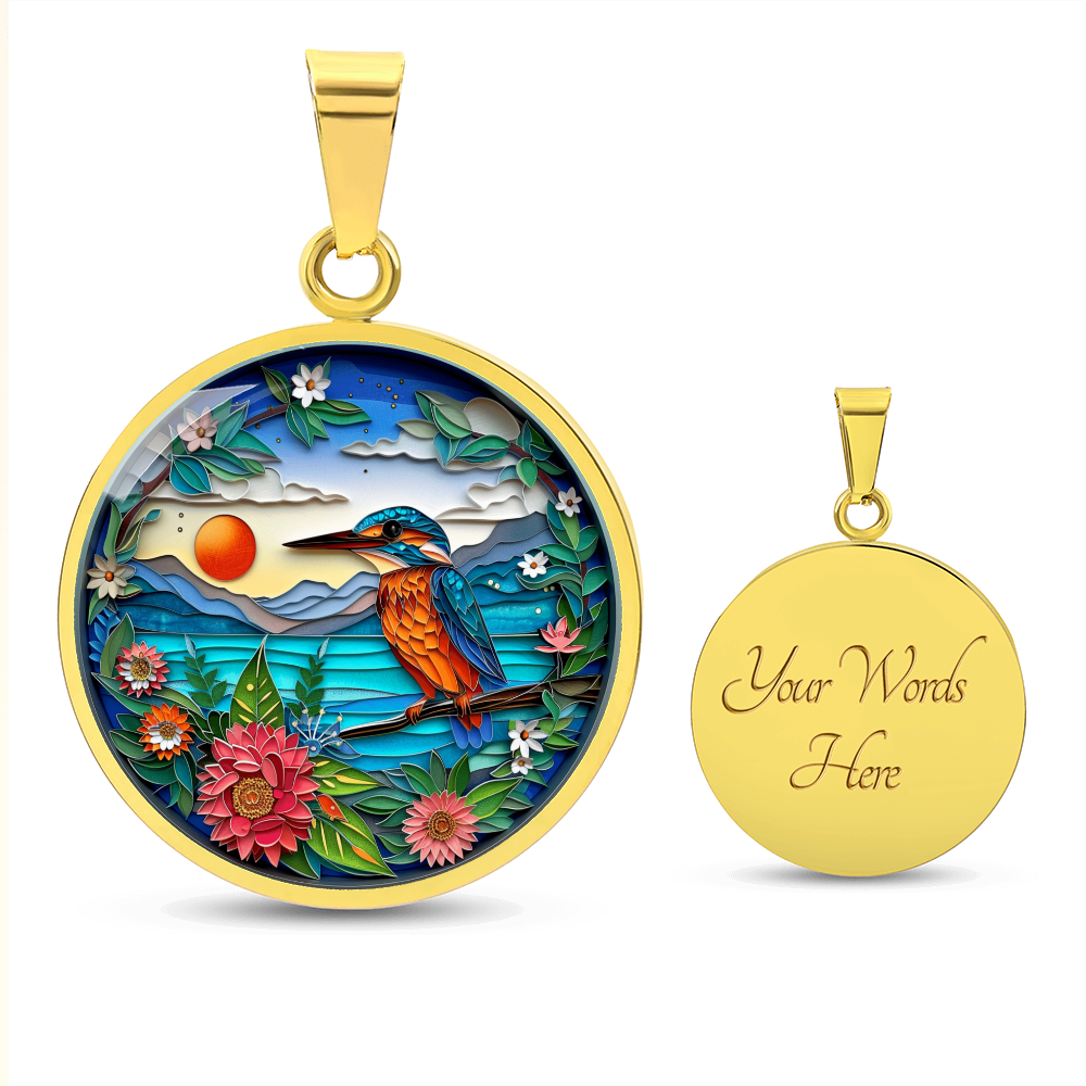 Kingfisher 3D Effect Necklace