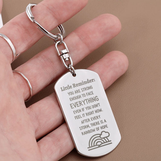 Little Reminder Keychain | Mental Health Gift | Recovery Gift | Inspirational Quote