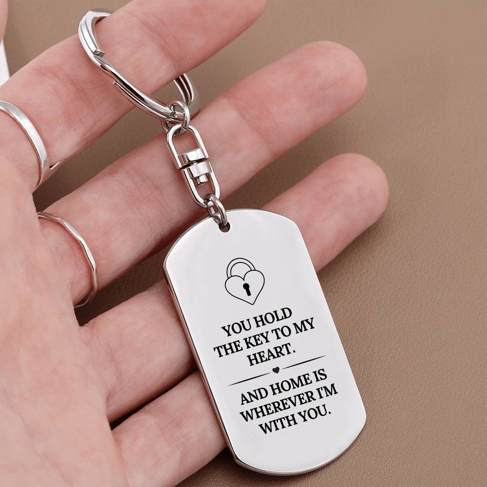 Key To My Heart Keychain | Anniversary Gift | Anniversary Gift for Her | Romantic Gift for Her
