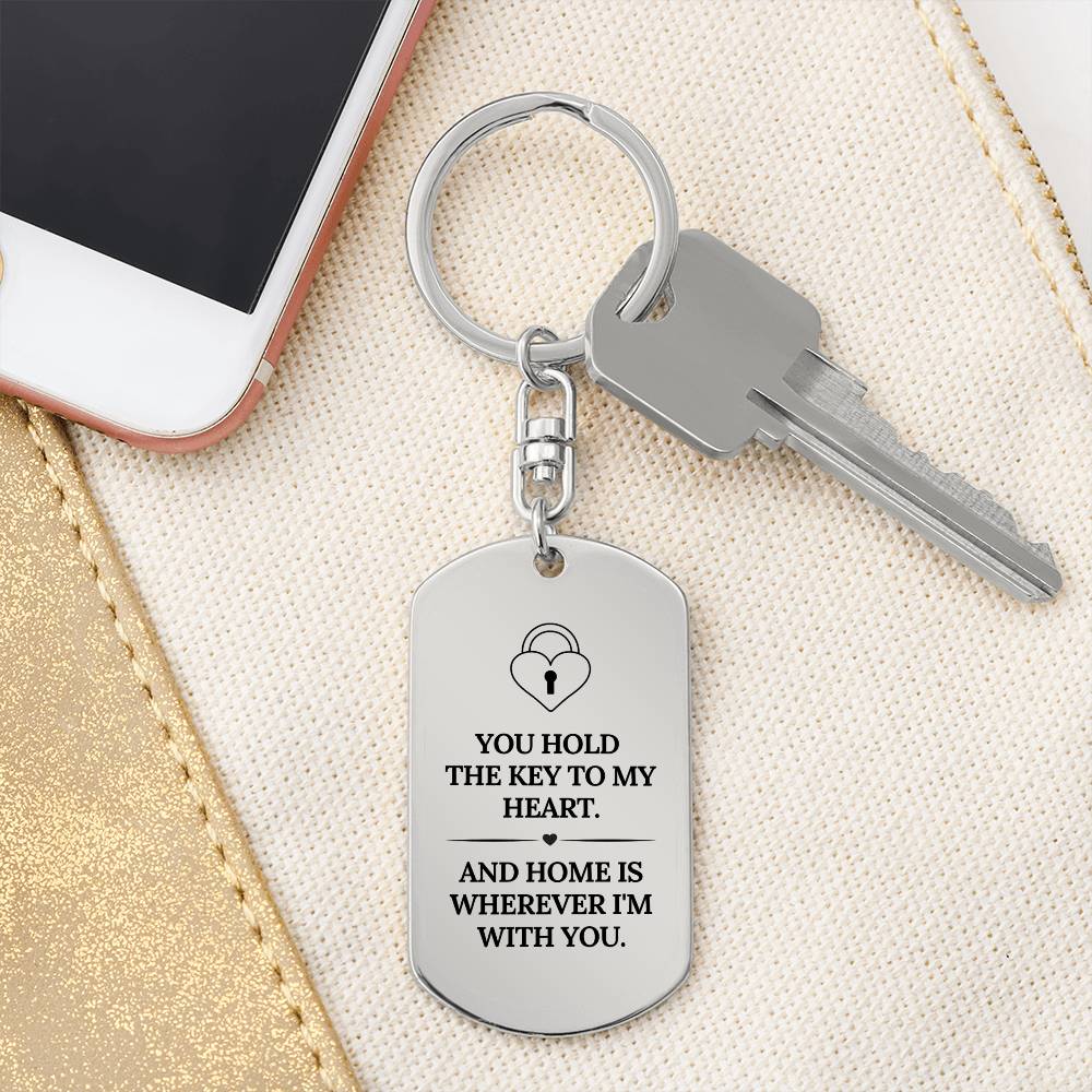 Key To My Heart Keychain | Anniversary Gift | Anniversary Gift for Her | Romantic Gift for Her