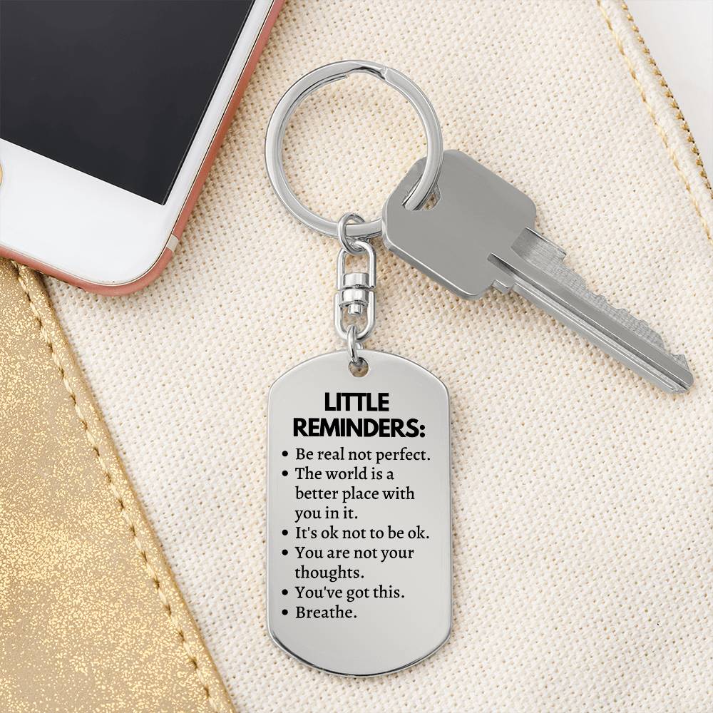 Little Reminders Keychain | Encouragement Gift | Mental Health Gift | Recovery Gift