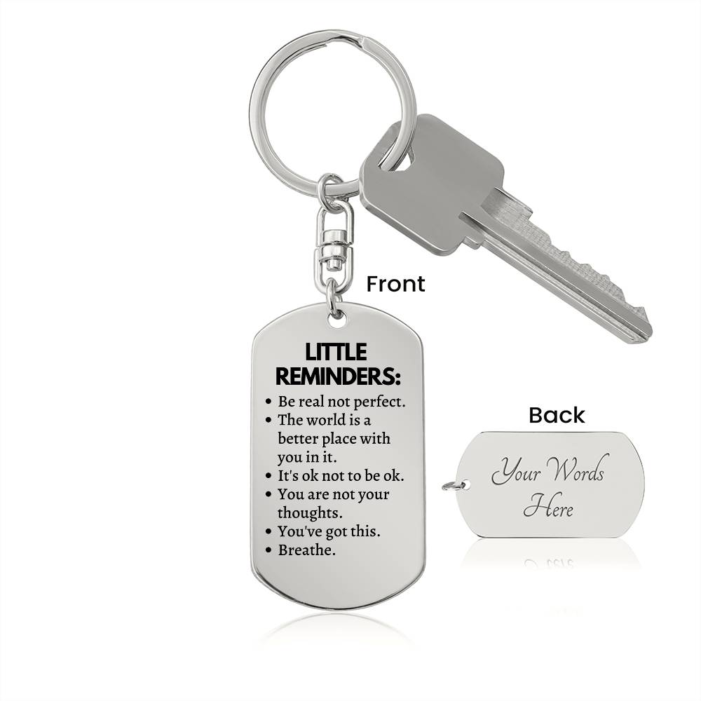 Little Reminders Keychain | Encouragement Gift | Mental Health Gift | Recovery Gift