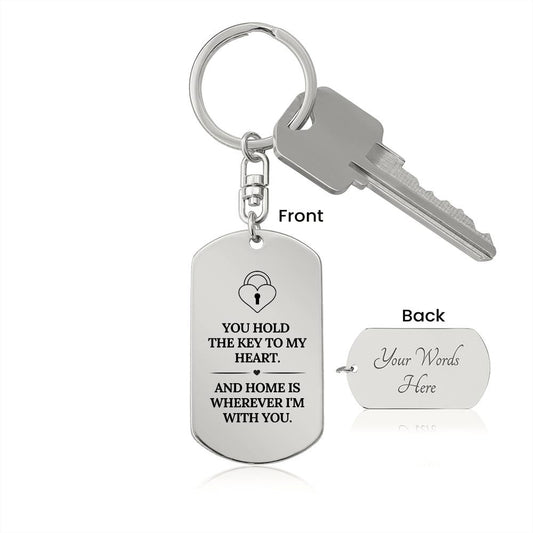 Key To My Heart Keychain | Anniversary Gift | Anniversary Gift for Her | Romantic Gift for Her