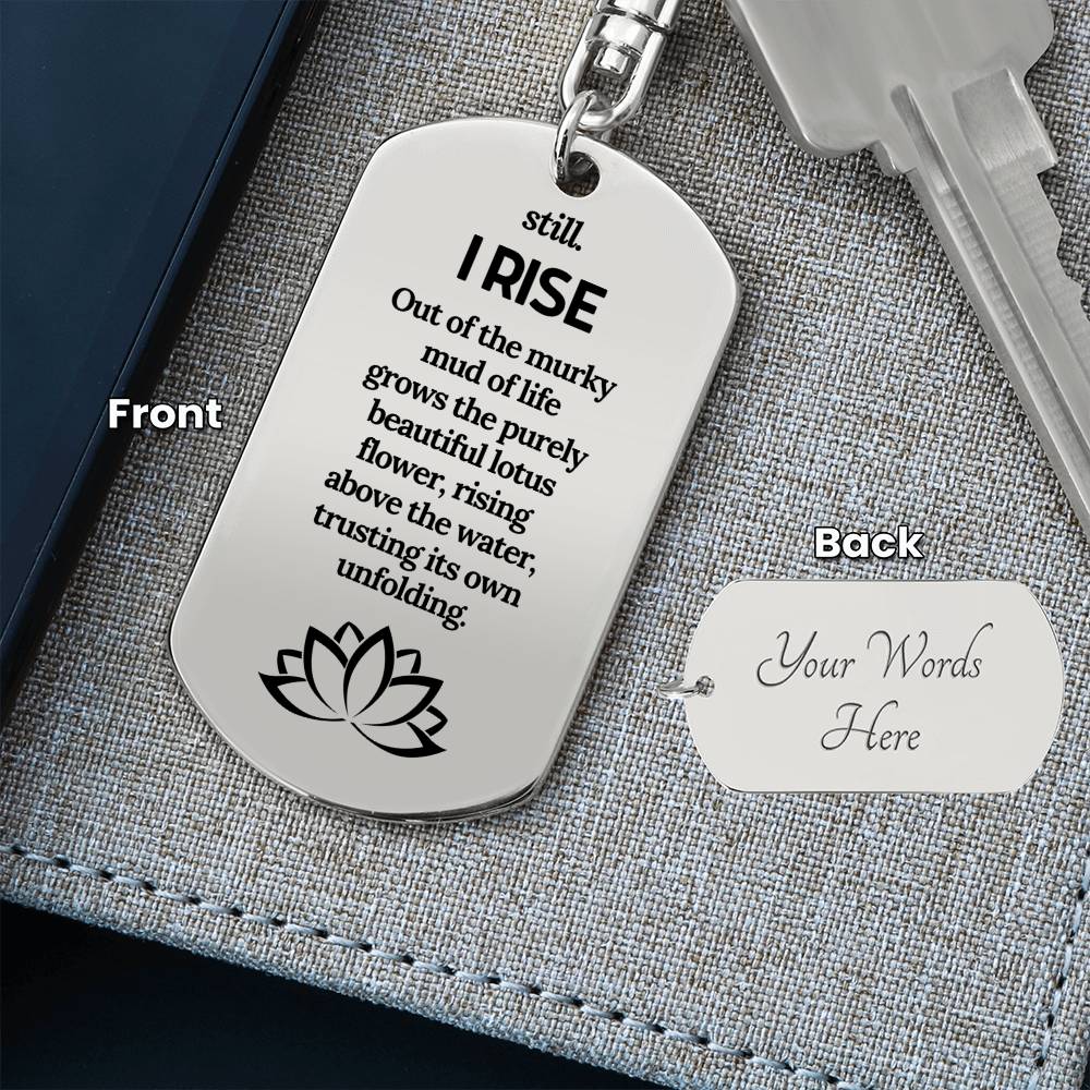 Lotus encouragement keychain, Break Up Gift, New beginnings gift, empowering keychain