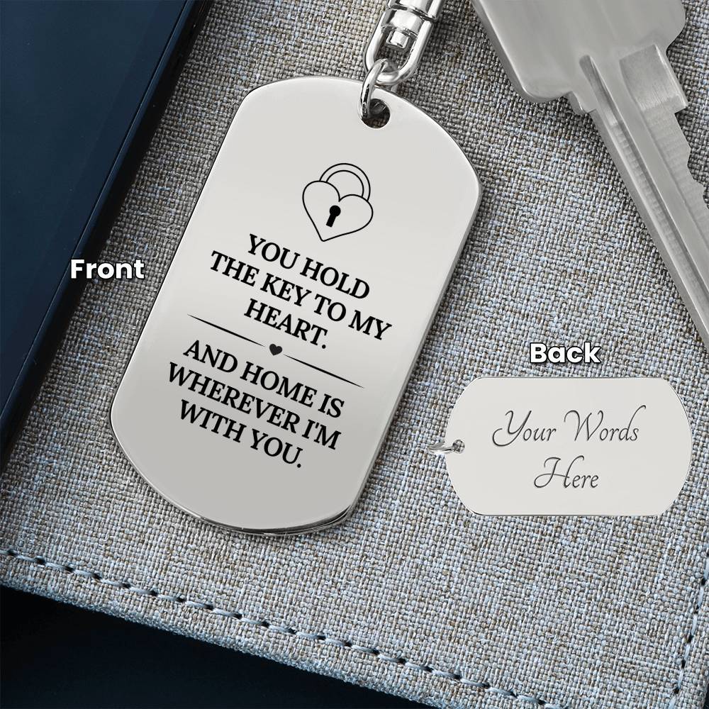 Key To My Heart Keychain | Anniversary Gift | Anniversary Gift for Her | Romantic Gift for Her