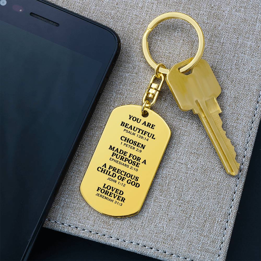 Christian Keychain | Christian Gift For Her | Faith Gift | Bible Verse keychain