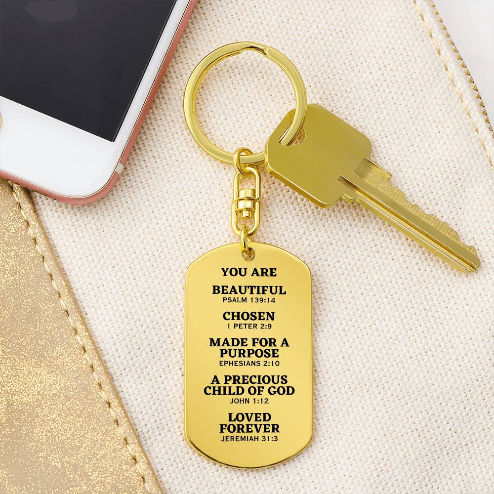 Christian Keychain | Christian Gift For Her | Faith Gift | Bible Verse keychain