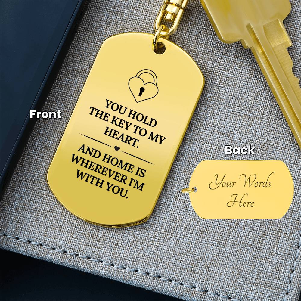 Key To My Heart Keychain | Anniversary Gift | Anniversary Gift for Her | Romantic Gift for Her