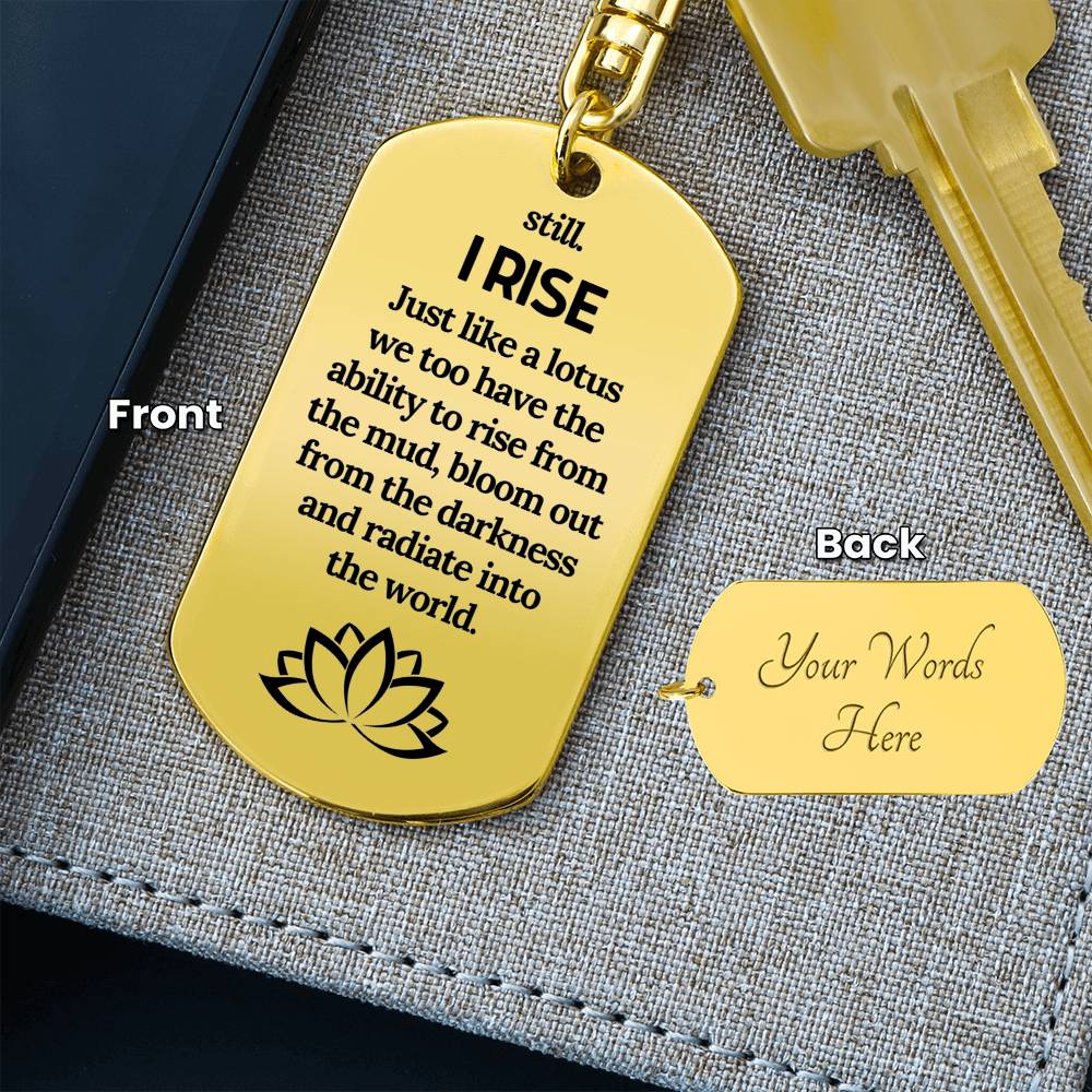 Lotus keychain, Encouragement gift, Break Up Gift, New beginnings gift, empowering keychain