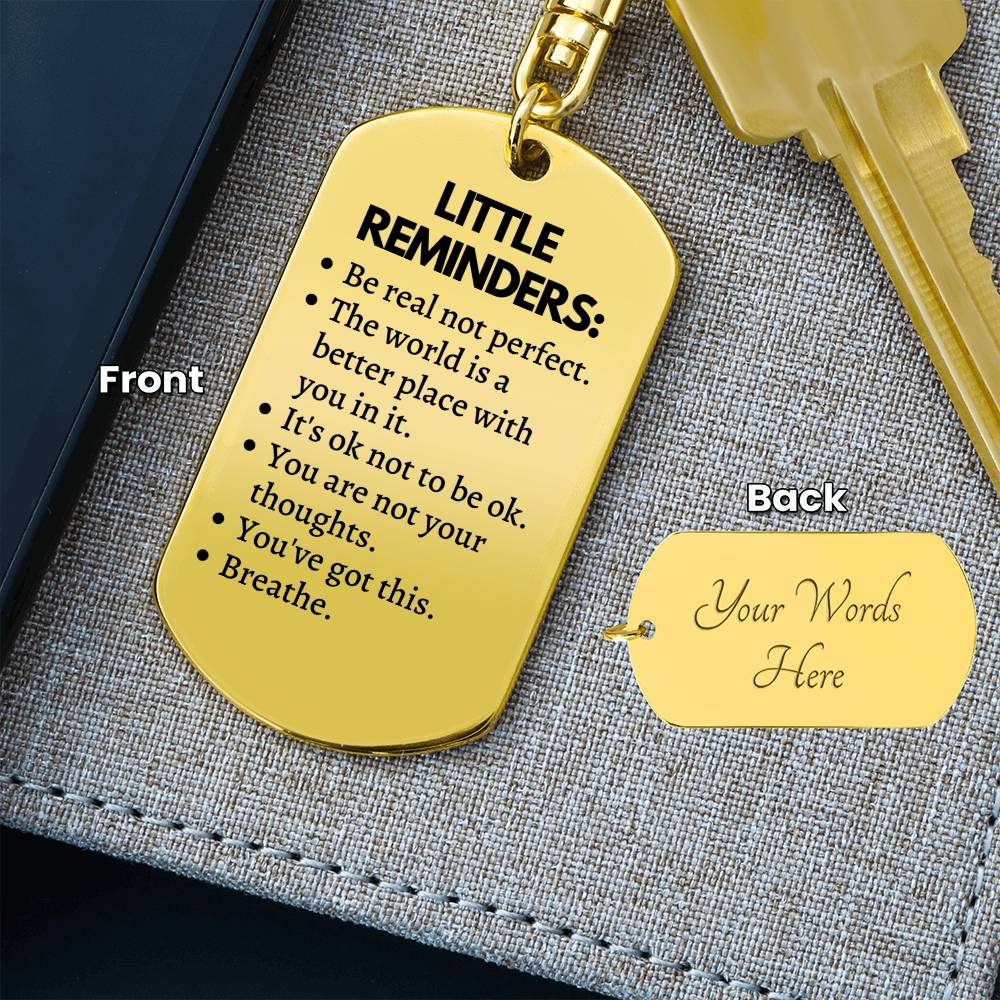 Little Reminders Keychain | Encouragement Gift | Mental Health Gift | Recovery Gift