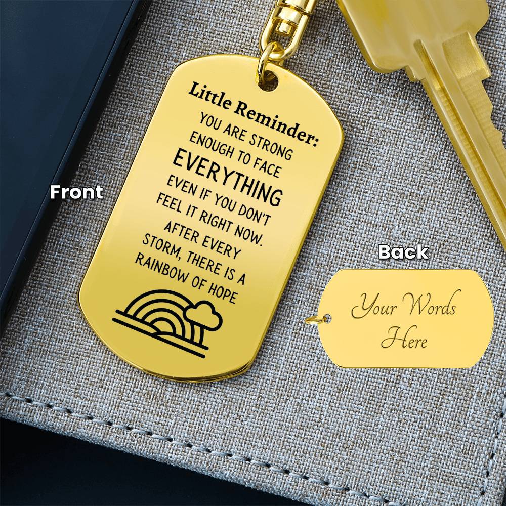 Little Reminder Keychain | Mental Health Gift | Recovery Gift | Inspirational Quote