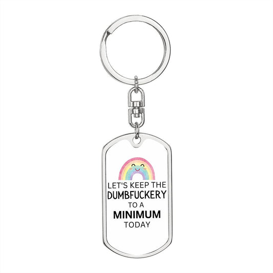 Dumbfuckery keychain,  Co-Worker Gift, Employee Gifts, Gift for Friend, Employee Appreciation