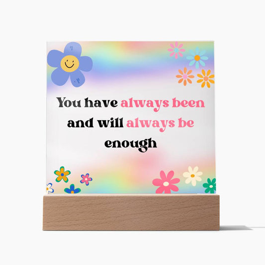 You Have Always Been Enough Playroom Art | Kids Affirmation | Classroom Motivation