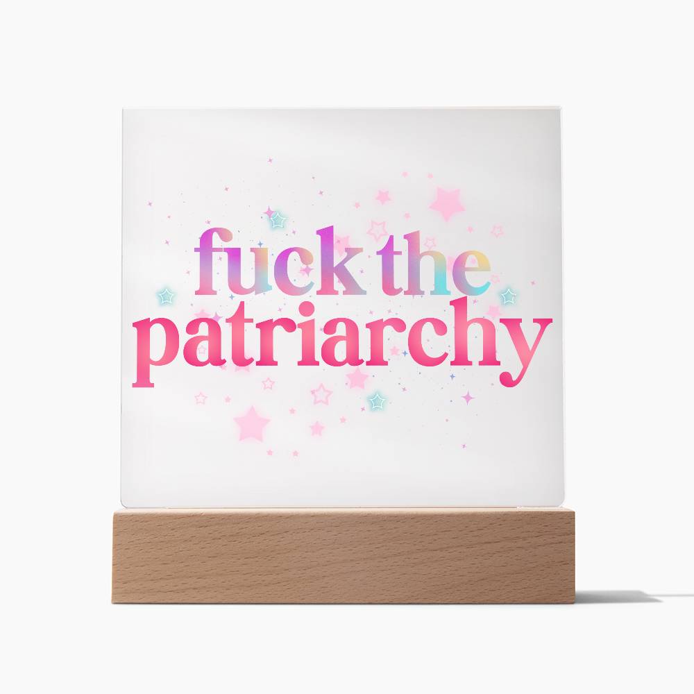 Fuck The Patriarchy Acrylic Plaque | Feminist Gift