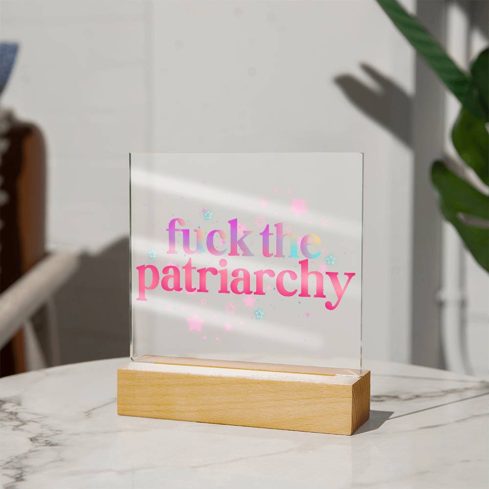 Fuck The Patriarchy Acrylic Plaque | Feminist Gift