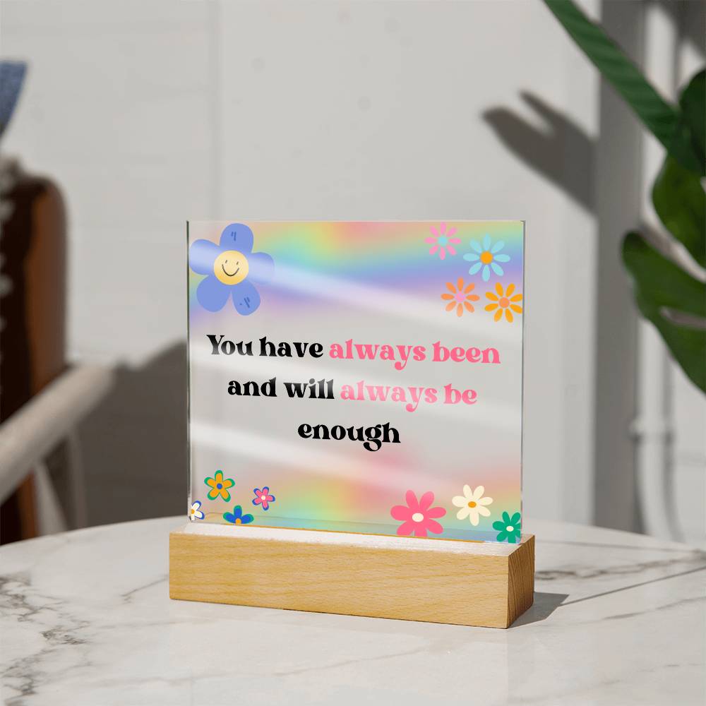 You Have Always Been Enough Playroom Art | Kids Affirmation | Classroom Motivation