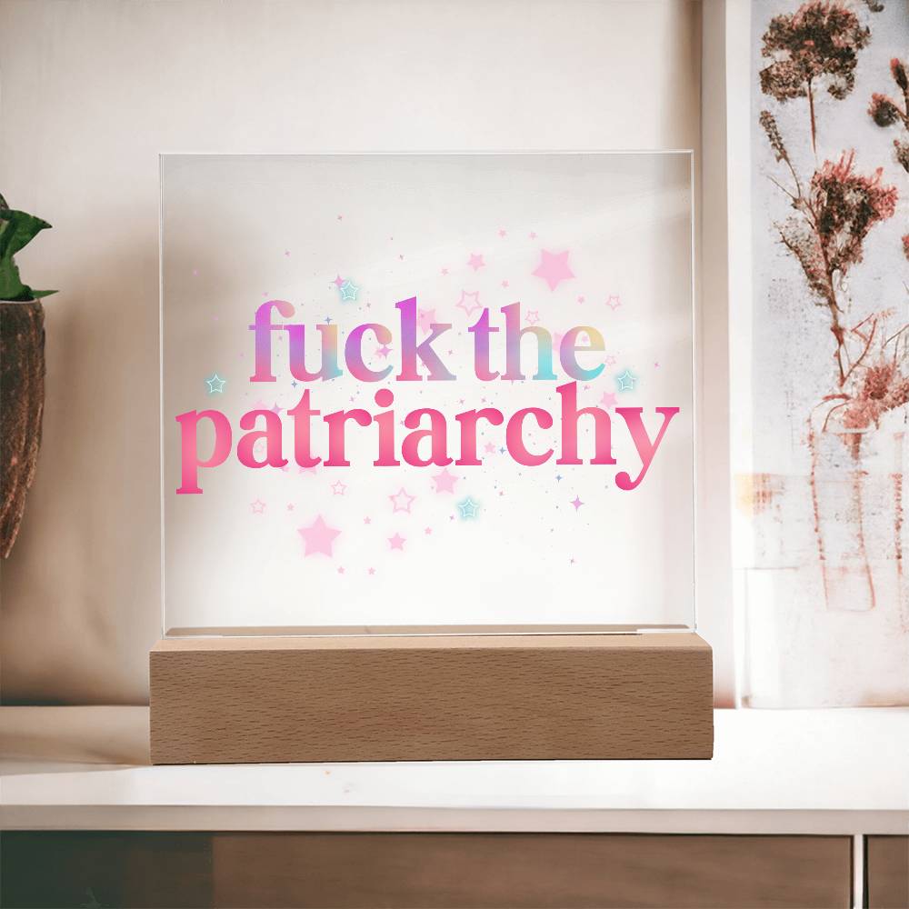 Fuck The Patriarchy Acrylic Plaque | Feminist Gift