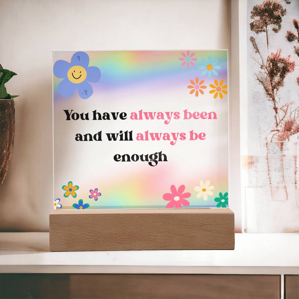 You Have Always Been Enough Playroom Art | Kids Affirmation | Classroom Motivation