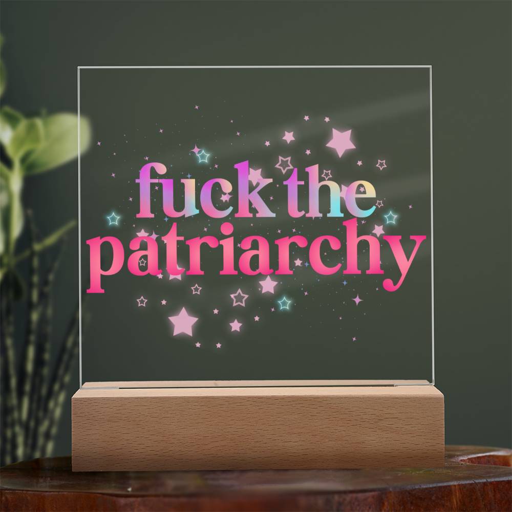 Fuck The Patriarchy Acrylic Plaque | Feminist Gift