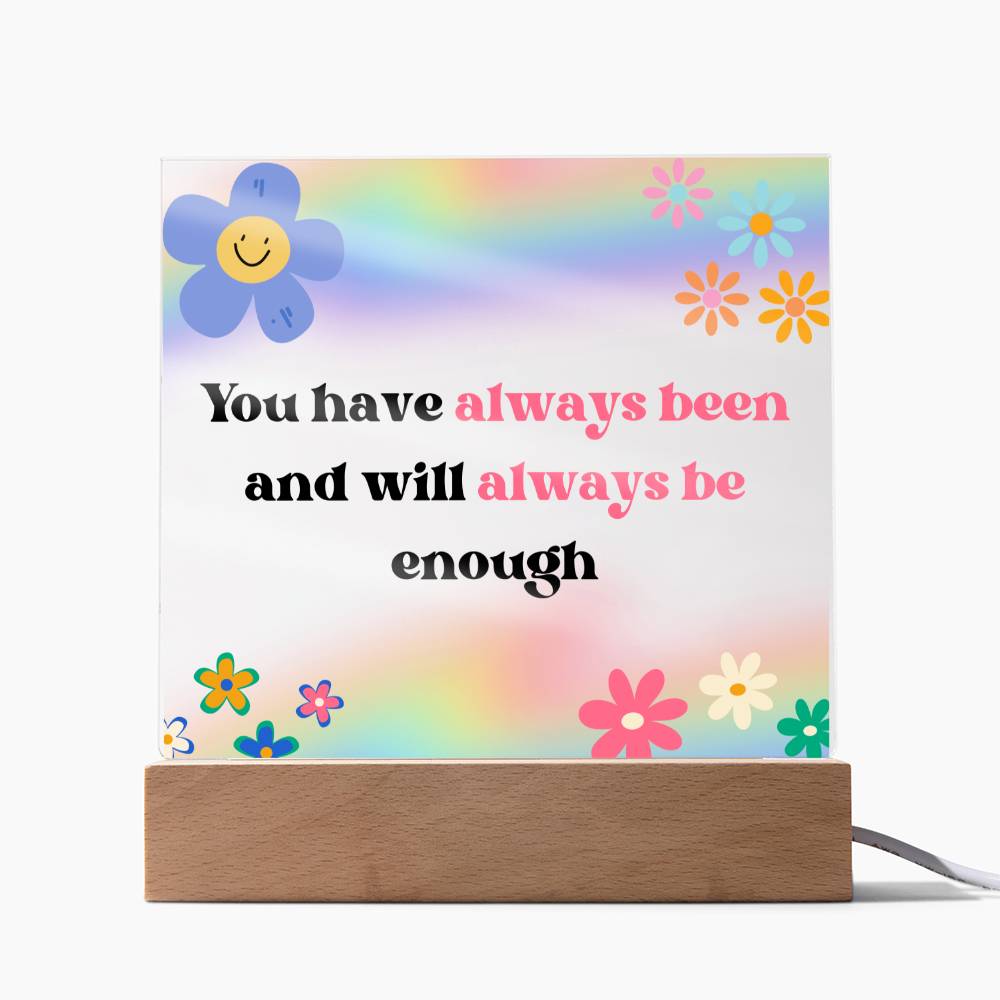 You Have Always Been Enough Playroom Art | Kids Affirmation | Classroom Motivation