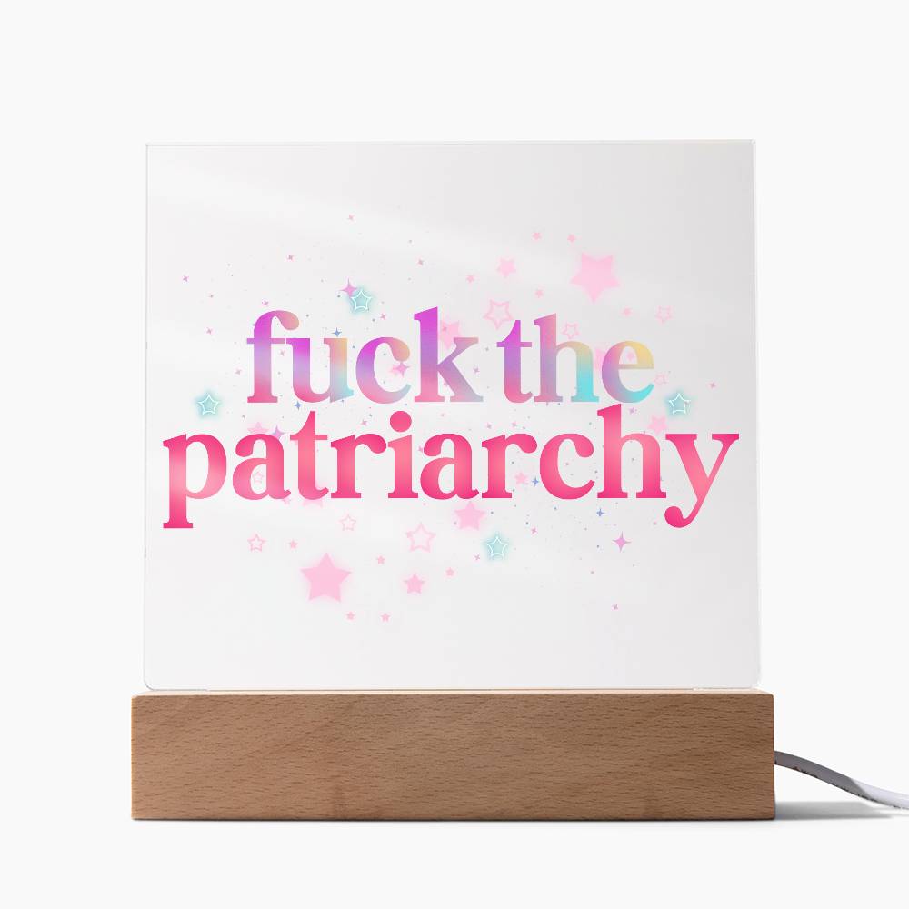 Fuck The Patriarchy Acrylic Plaque | Feminist Gift