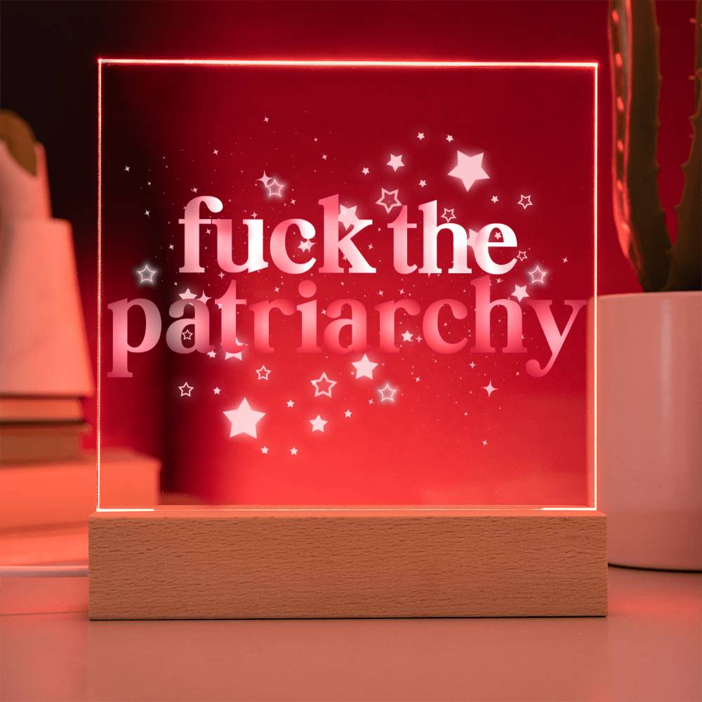 Fuck The Patriarchy Acrylic Plaque | Feminist Gift